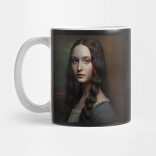 Mona Lisa Teen Young Portrait Painting Mug